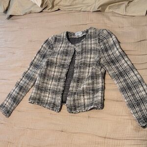 SAYLOR Monochrome Tweed Blazer